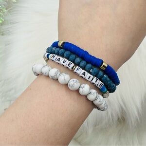 Have Faith Arm Candy Beaded Bracelet